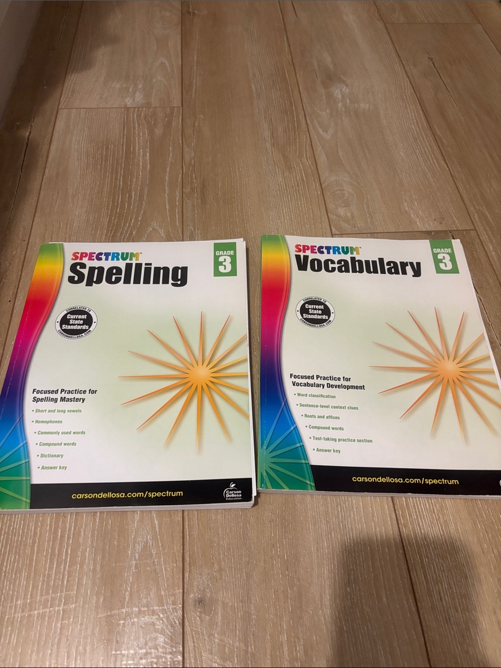 Spectrum Grade 3 Spelling & Vocabulary Workbooks